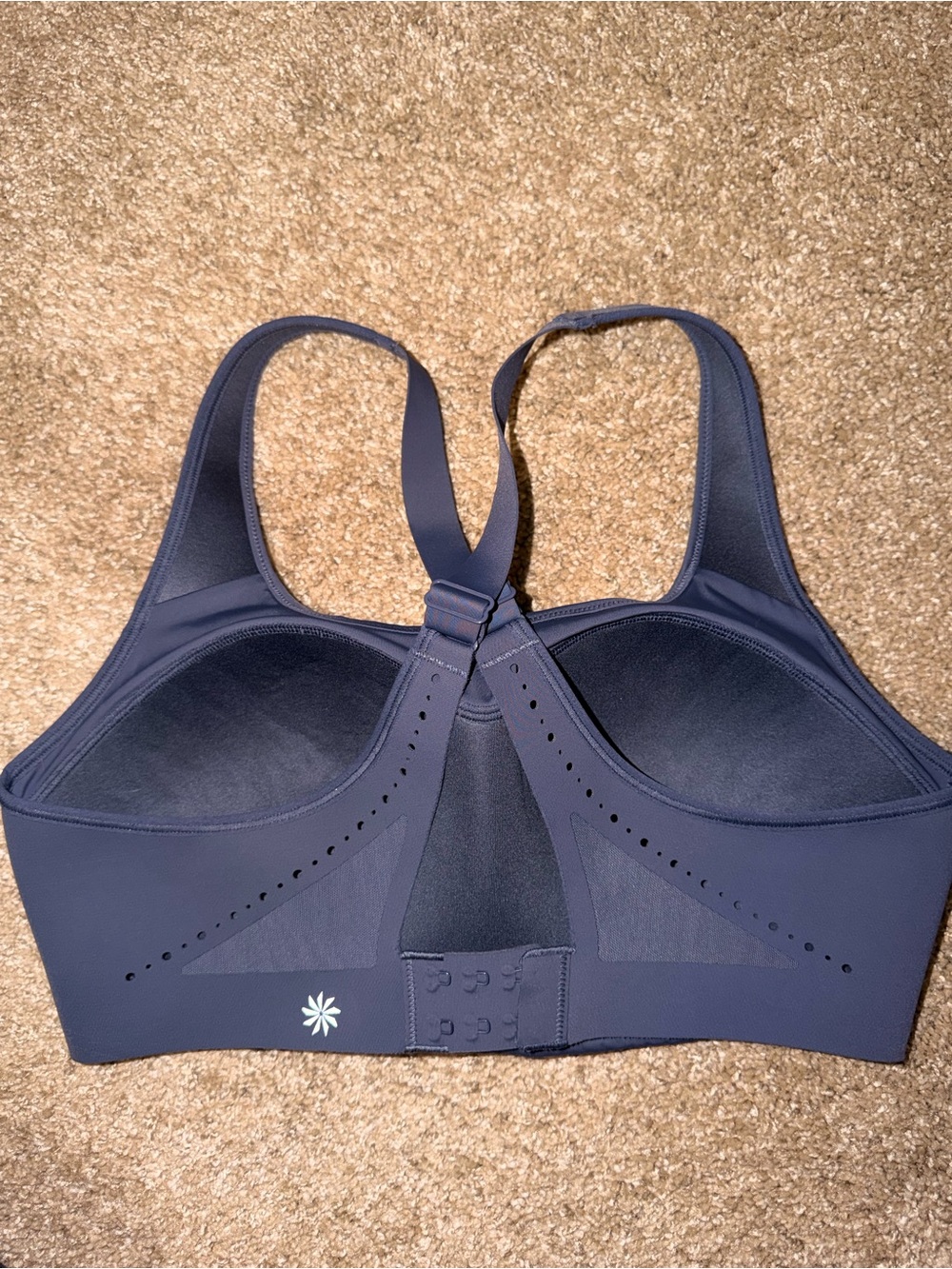 Athleta Phenomena Bra 34D Navy Blue Sports Bra
